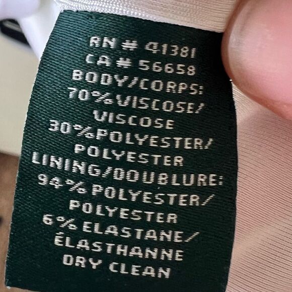 Lauren Ralph Lauren Black/White Striped Nautical Preppy Sleeveless Shift Dress - Picture 8 of 9